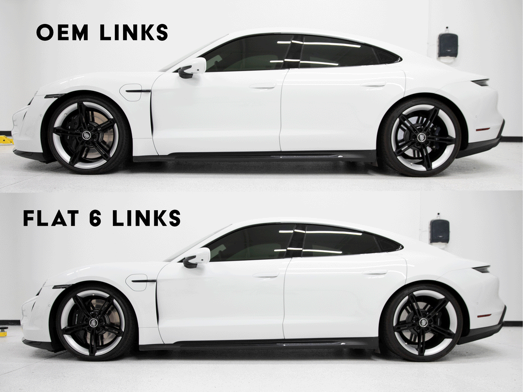 Taycan Fixed/Adjustable Lowering Links Flat 6 Motorsports