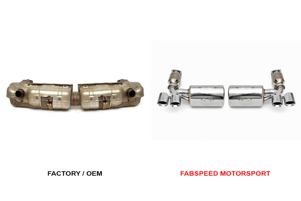 Fabspeed Maxflo Performance Exhaust System (997.1 Turbo) - Flat 6 Motorsports - Porsche Aftermarket Specialists 