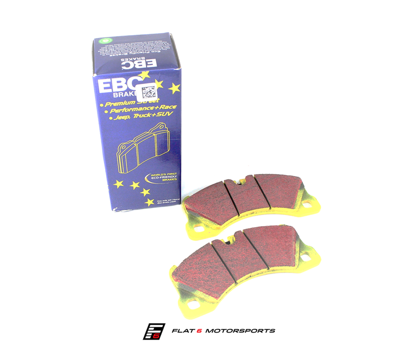 EBC Yellowstuff Ceramic Front Brake Pads (06 Cayman S / Boxster S 987) - Flat 6 Motorsports - Porsche Aftermarket Specialists 