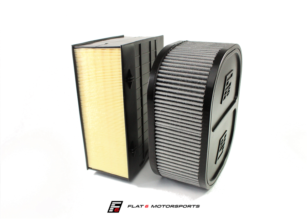 Flat 6 Motorsports - High Flow Air Filter (Macan) - Flat 6 Motorsports - Porsche Aftermarket Specialists 