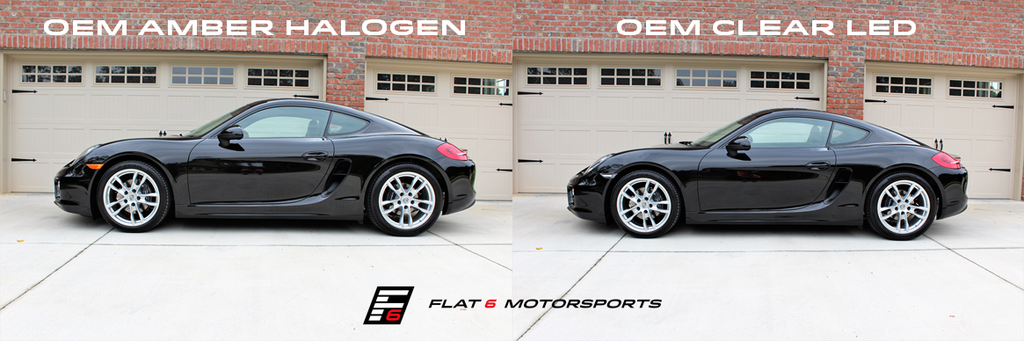 Flat 6 Motorsports - Clear or Smoked LED Side Markers (981)