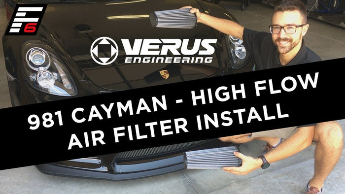 Verus Engineering 981 Cayman Intake Filter Install (Video)