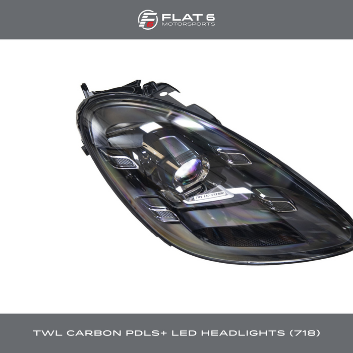 TWL Carbon - PDLS+ Style LED Headlights (Cayman / Boxster 718)