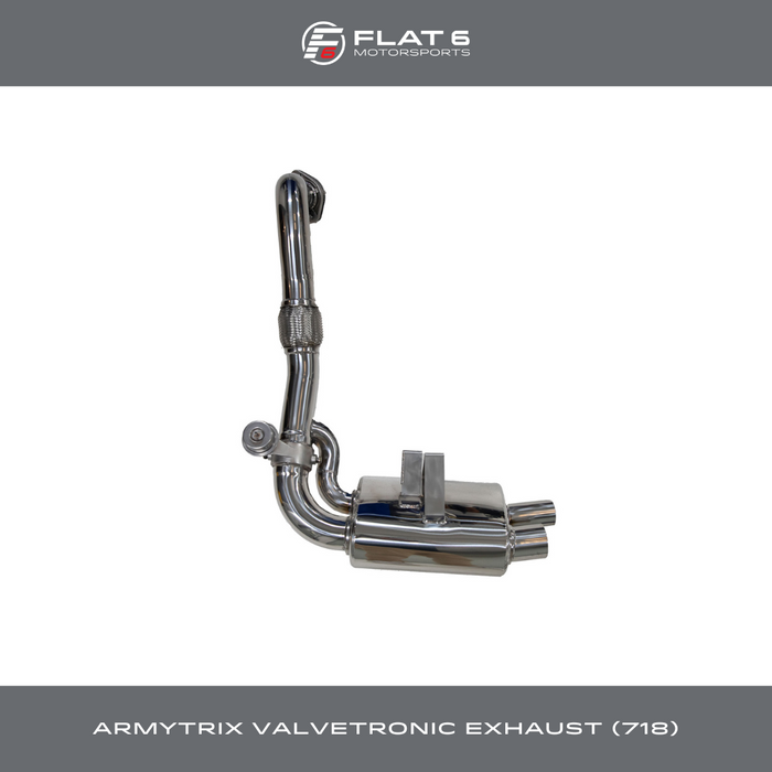 Armytrix Valvetronic Cat-Back Exhaust System (Cayman / Boxster 718)