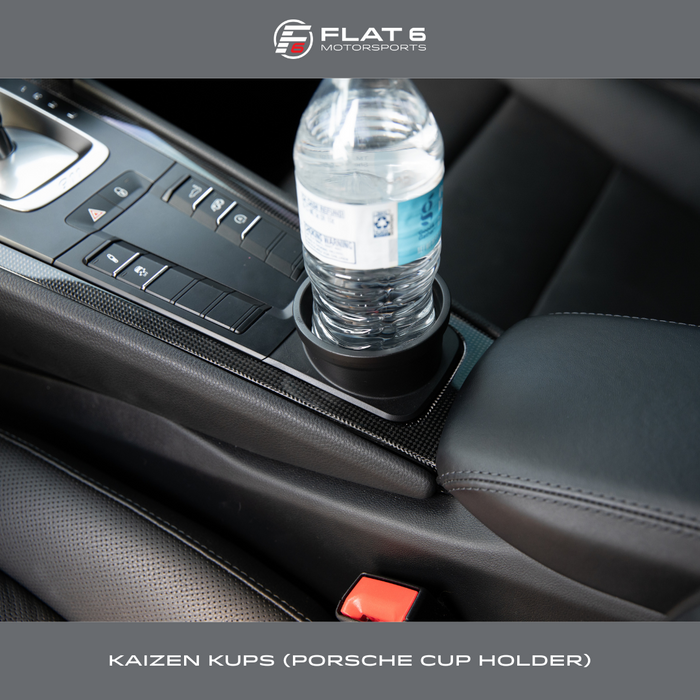 thumbnail image 2 of Raised Left Side Cup Holder For Porsche 911 (1968-1998) – Black Powder Coated 2 of 3