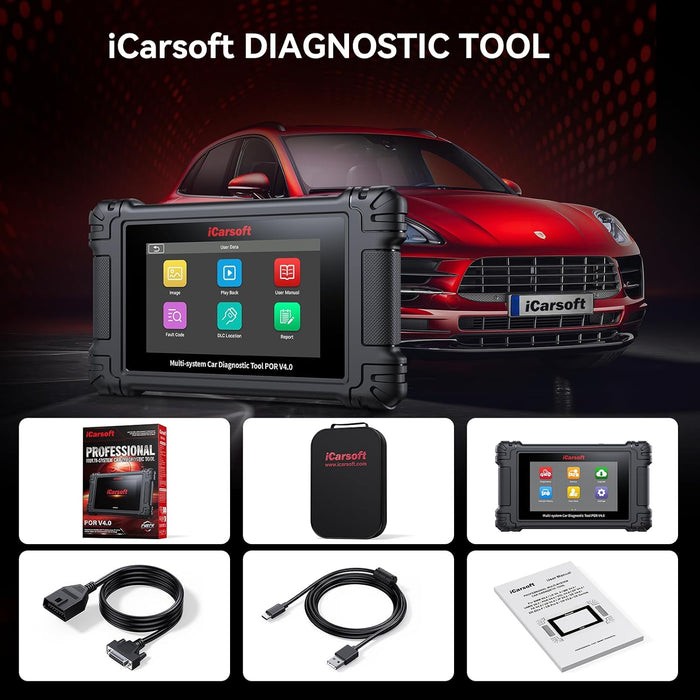 iCarsoft - POR V4.0 Oil Service Reset & Multi System Diagnostic Tool (Macan)