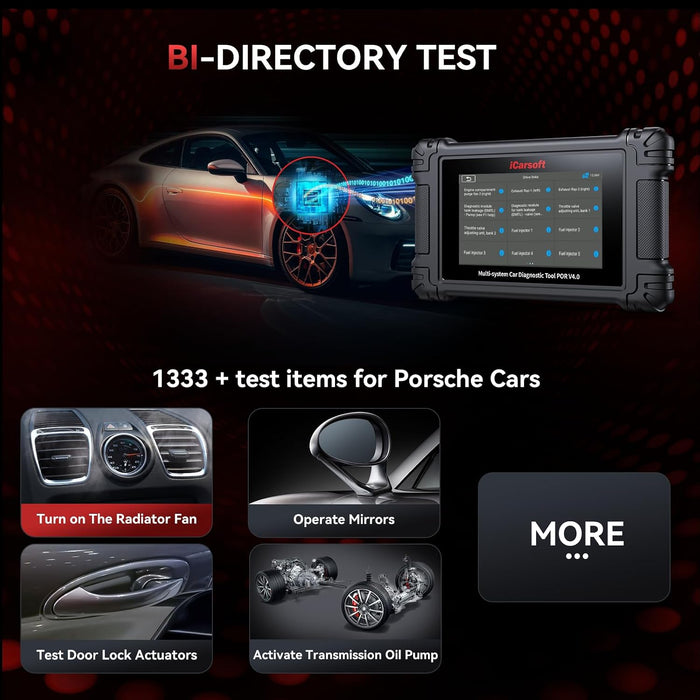 iCarsoft - POR V4.0 Oil Service Reset & Multi System Diagnostic Tool (Macan)