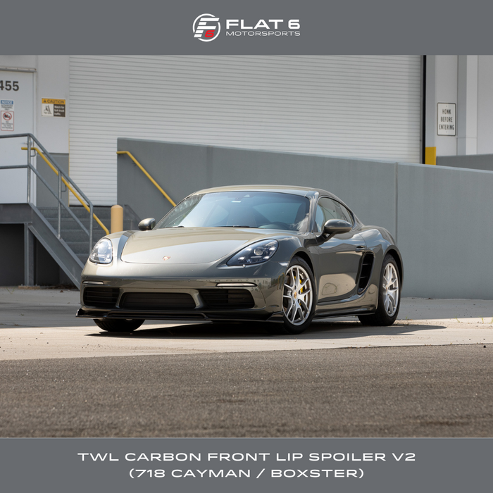 TWL Carbon - Carbon Fiber Front Lip Spoiler V2 (Cayman / Boxster 718)