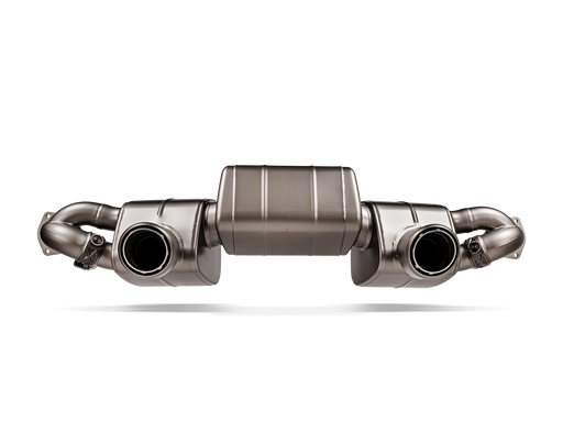 Akrapovic Titanium Race Slip-On Exhaust System (718 GT4 RS) - Flat 6 Motorsports - Porsche Aftermarket Specialists