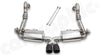 Cargraphic Super Sound Valved Rear Mufflers (Cayman / Boxster 718)