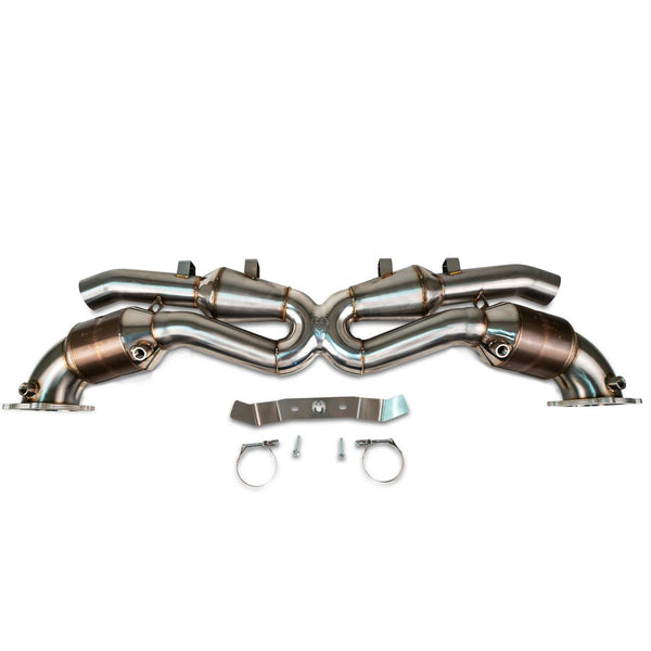 Fabspeed Sport Cat Megaphone X-Pipe (992.2 Turbo)