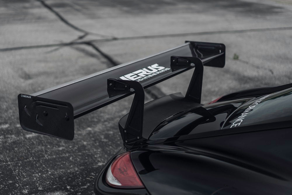 Cayman R Wing Verus Engineering - V1X Carbon Fiber Rear Wing Kit (987 Cayman)