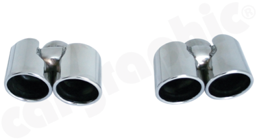 Cargraphic Quad Exhaust Tips (997.1 Carrera)