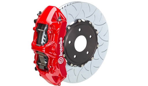 Brembo GT 355x32 2-Piece Slotted 6 Piston Big Front Brake Kit (987 Cayman / Boxster) - Flat 6 Motorsports - Porsche Aftermarket Specialists
