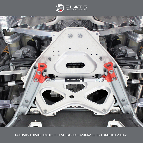 Rennline Bolt-in Subframe Stabilizer w/Tie Downs (718 Cayman and Boxst