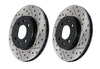 StopTech - Rear Drilled & Slotted Rotor Set (Macan / S) - Flat 6 Motorsports - Porsche Aftermarket Specialists 