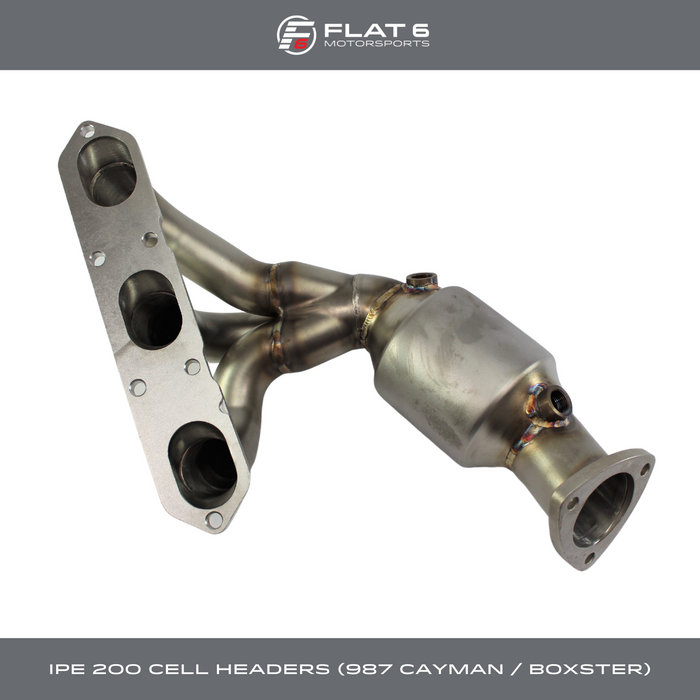 iPE Headers w/ 200 Cell Sport Cats (Cayman / Boxster 987.2)