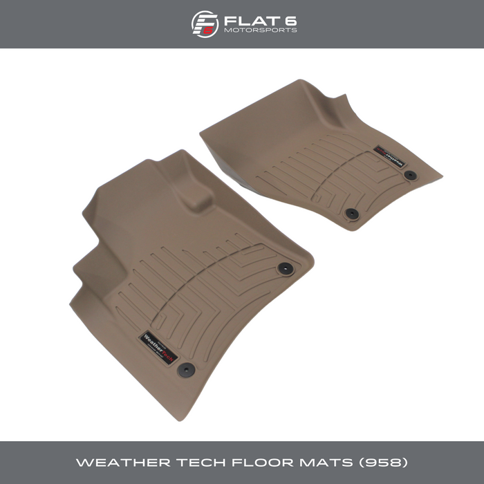 WeatherTech Front & Rear Floor Liner / Floor Mats Combo (Cayenne 958)