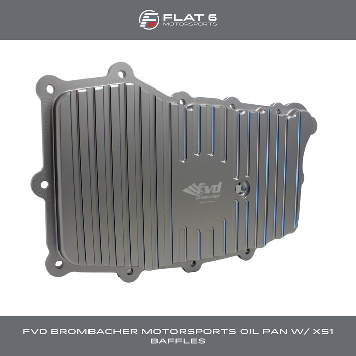 FVD Brombacher Motorsports Oil Pan w/ X51 Baffles (Cayman / Boxster 987.1)