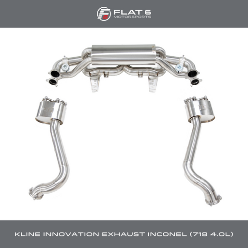 Kline Innovation Valvetronic Exhaust w/ Over Axle Pipes (718 GT4 / Spyder / GTS 4.0)