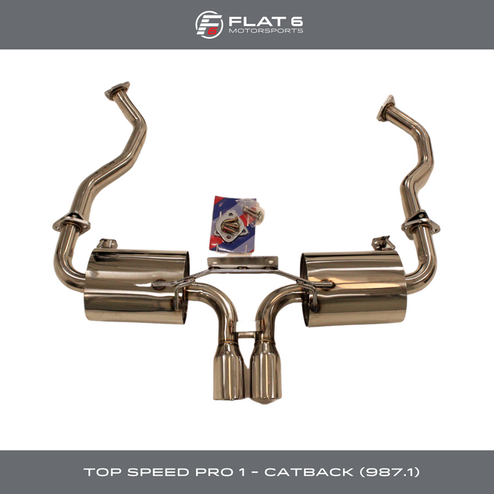 Top Speed Pro 1 Performance Exhaust System (Cayman / Boxster 987.1)