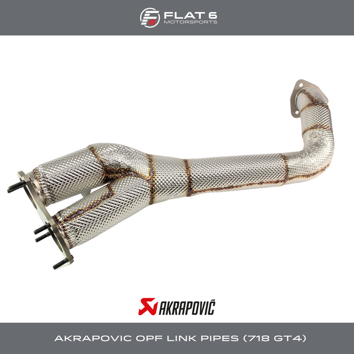 Akrapovic Titanium Race Link Pipes (718 GT4)