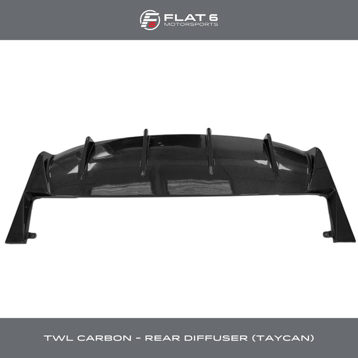 TWL Carbon - Carbon Fiber Side Rear Diffuser (Taycan)