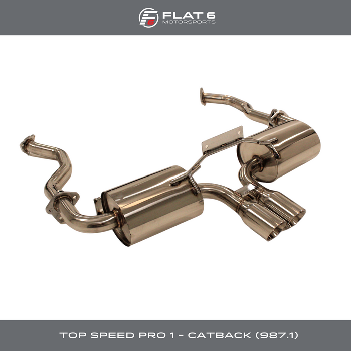 Top Speed Pro 1 Performance Exhaust System (Cayman / Boxster 987.1)