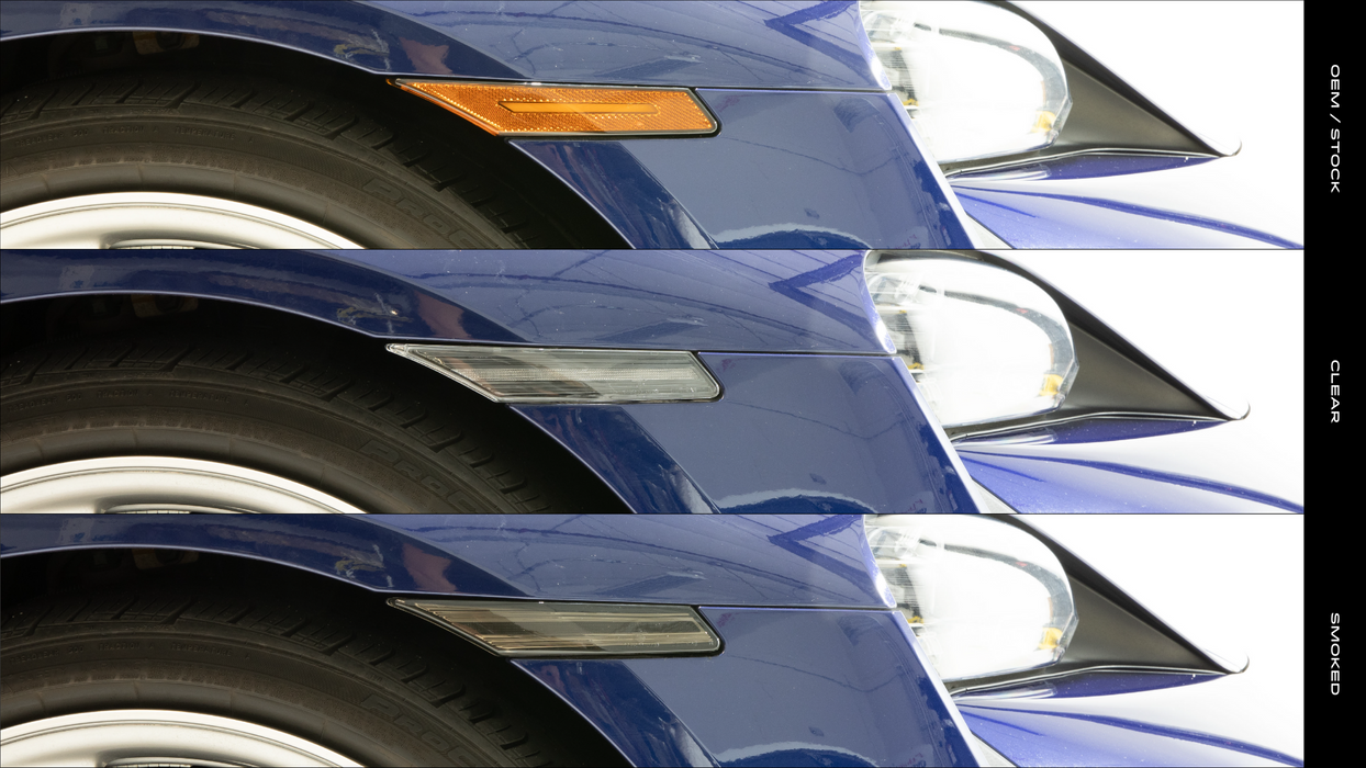 Flat 6 Motorsports - Clear or Smoked LED Side Markers (Taycan)
