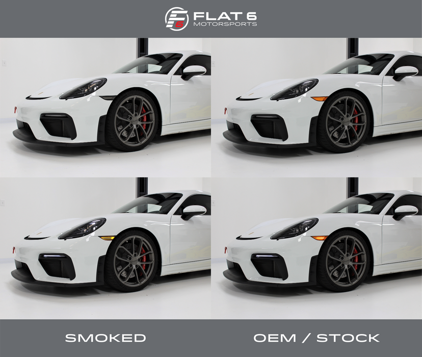 Flat 6 Motorsports - Clear or Smoked LED Side Markers (718)