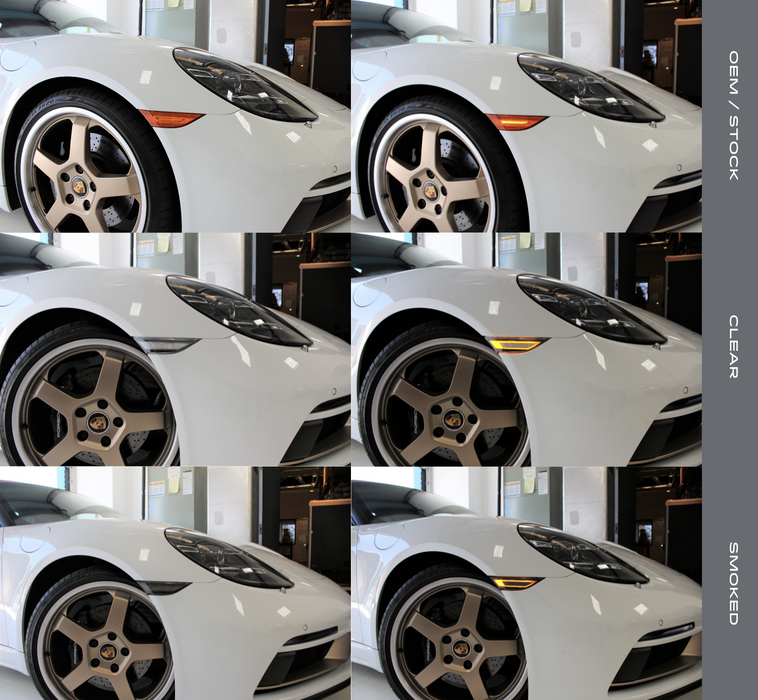Flat 6 Motorsports - Clear or Smoked LED Side Markers (991)