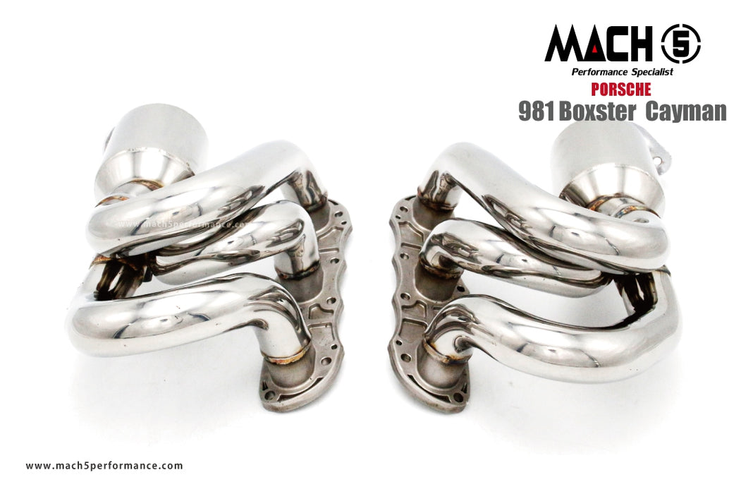 Mach 5 Performance Long Tube Headers (981 Cayman / Boxster)