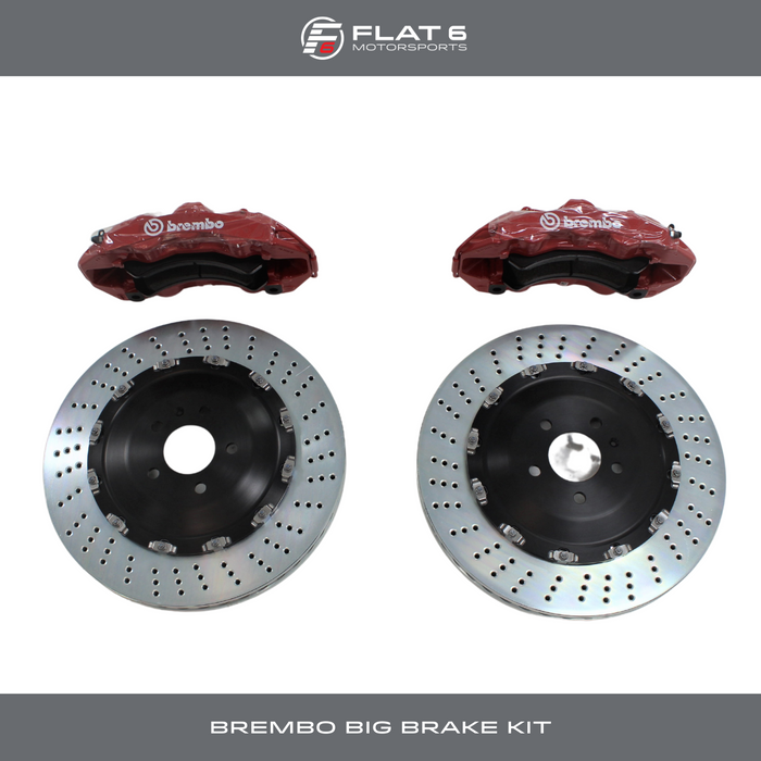 Brembo GT 355x32 2-Piece Slotted 6 Piston Big Front Brake Kit (981 Cayman / Boxster)