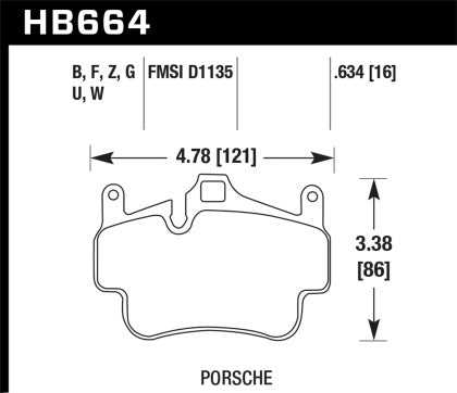 Hawk DTC-60 Track Front Brake Pads (Cayman S / Boxster S 987)