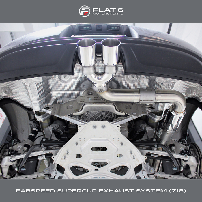 Fabspeed Supercup Turboback Exhaust System (Cayman / Boxster 718)