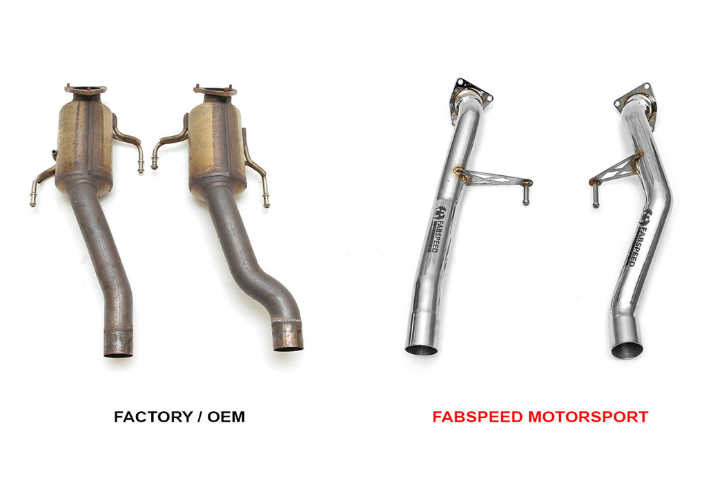 Fabspeed Secondary Catbypass Pipes (Cayenne S / Turbo 955) - Flat 6 Motorsports - Porsche Aftermarket Specialists 