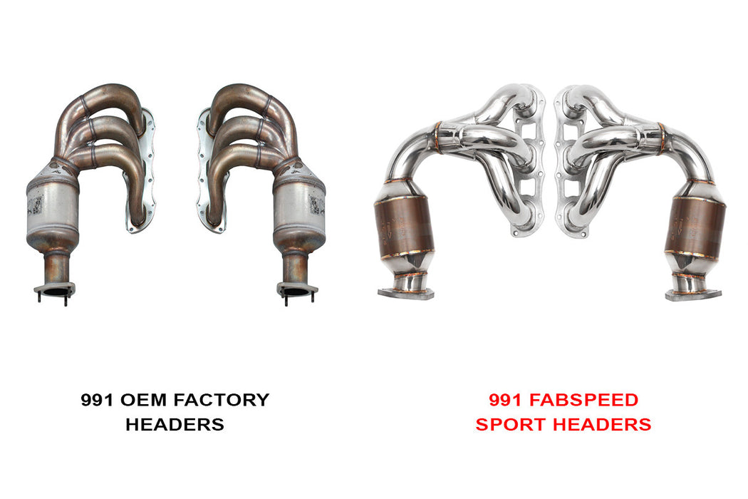 Fabspeed Sport Headers (991.1 Carrera) - Flat 6 Motorsports - Porsche Aftermarket Specialists 