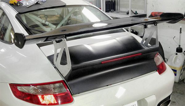 Porsche 911 997 GT3 RS miniature rear spoiler with photos in owner