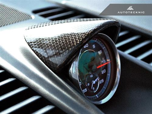 AutoTecknic Carbon Sport Chrono Eye Lid Cover (991.2 Carrera / S) - Flat 6 Motorsports - Porsche Aftermarket Specialists 