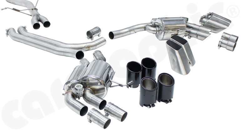 Cargraphic Cat-Back Sport Valved Exhaust System (Macan 2.0T) - Flat 6 Motorsports - Porsche Aftermarket Specialists 