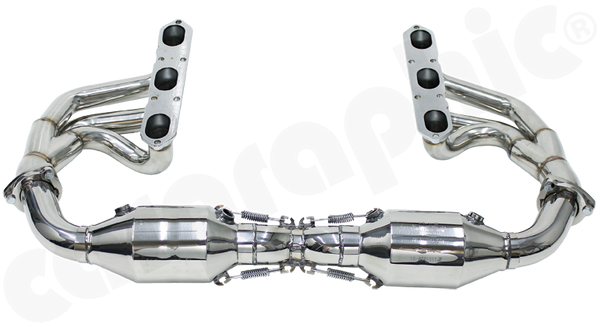 Graft 10インチ　4JD Cargraphic X-Pipe Muffler for Porsche 997 | Flat 6 Motorsports