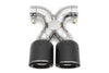 Fabspeed Deluxe Bolt-On Tips for OEM Mufflers (Cayman / Boxster 718) - Flat 6 Motorsports - Porsche Aftermarket Specialists 