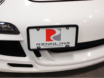 Rennline Tow Hook Receiver - Billet License Plate Mount (718)