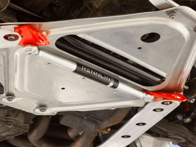 Rennline Bolt-in Subframe Stabilizer w/Tie Downs (987 Cayman and Boxster) - Flat 6 Motorsports - Porsche Aftermarket Specialists