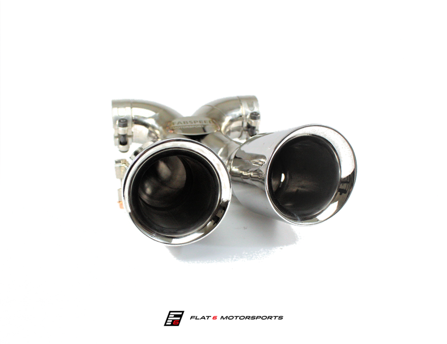 Fabspeed Deluxe Bolt-On Tips (Cayman / Boxster 981) - Flat 6 Motorsports - Porsche Aftermarket Specialists 