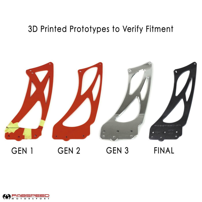 Fabspeed Monoblock Wing Risers (981 GT4)