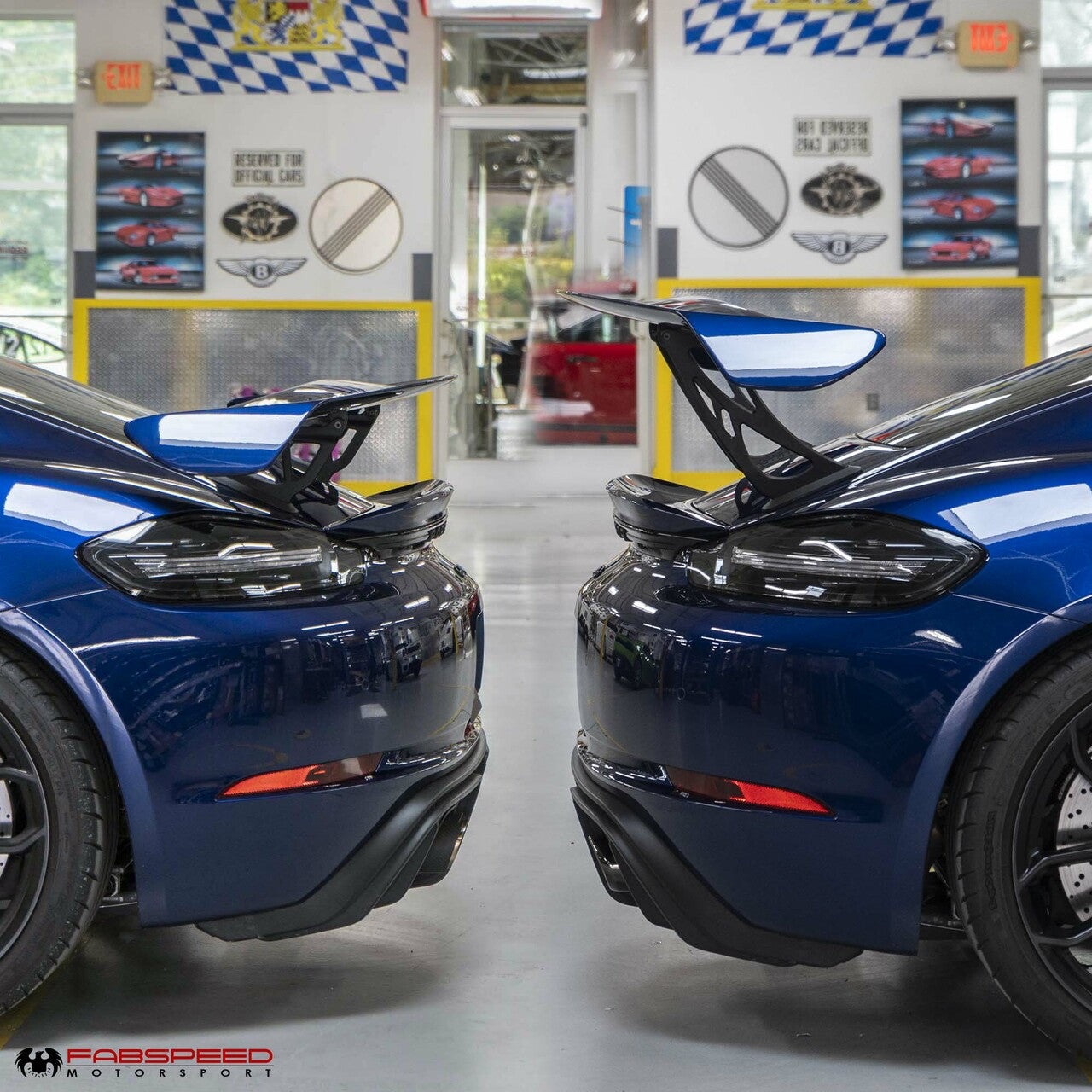 Speedwing Riser Fabspeed 718 GT4 Wing Risers | Flat 6 Motorsports
