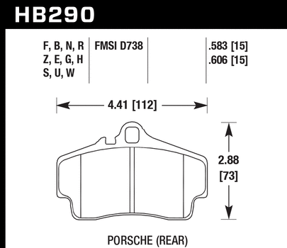 Hawk DTC-70 Track Rear Brake Pads (Cayman S / Boxster S 987)