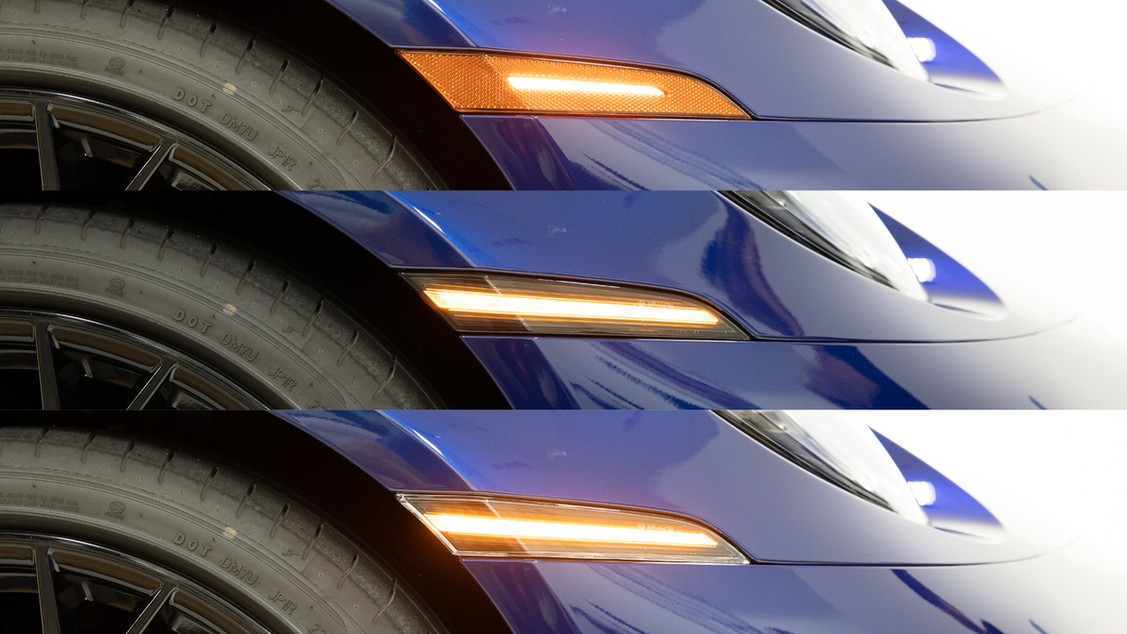 Flat 6 Motorsports - Clear or Smoked LED Side Markers (992)