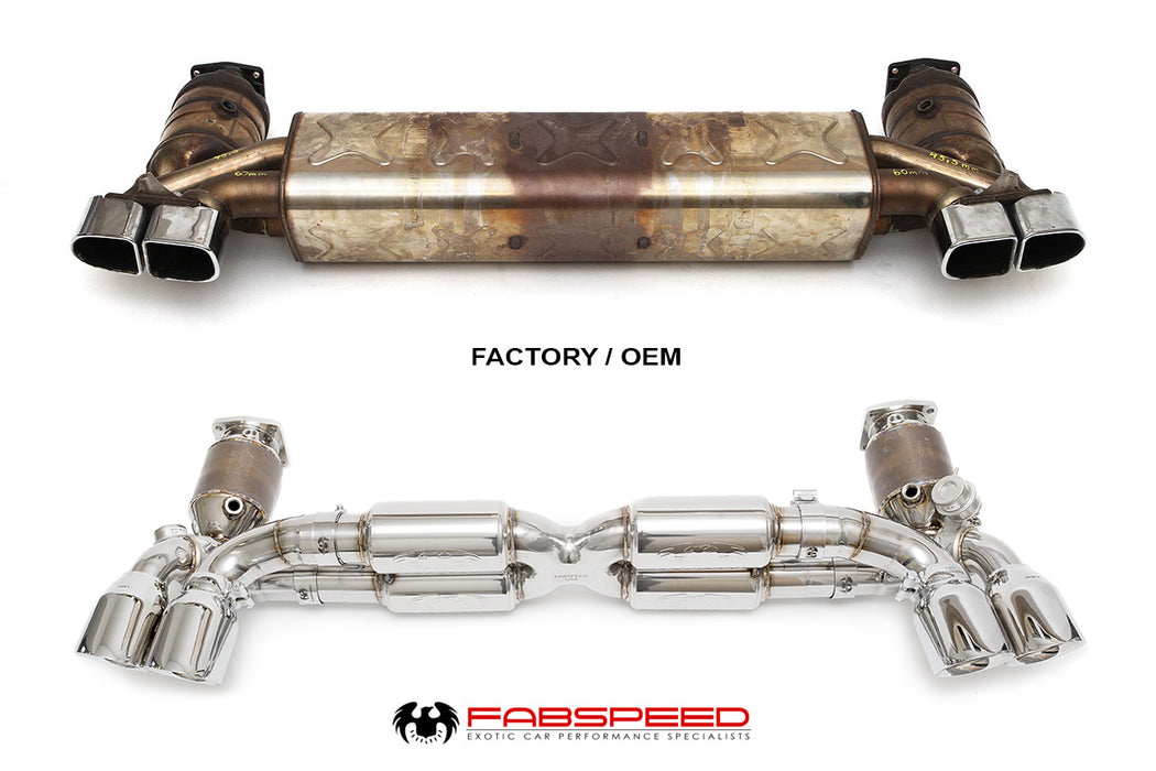 Fabspeed Valvetronic Supersport X-Pipe Exhaust System (991 Turbo)